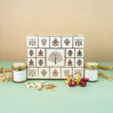 Foil Tree Print Wooden Premium Hamper Box