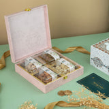 Elephant Foil Print Wooden Premium Hamper Box